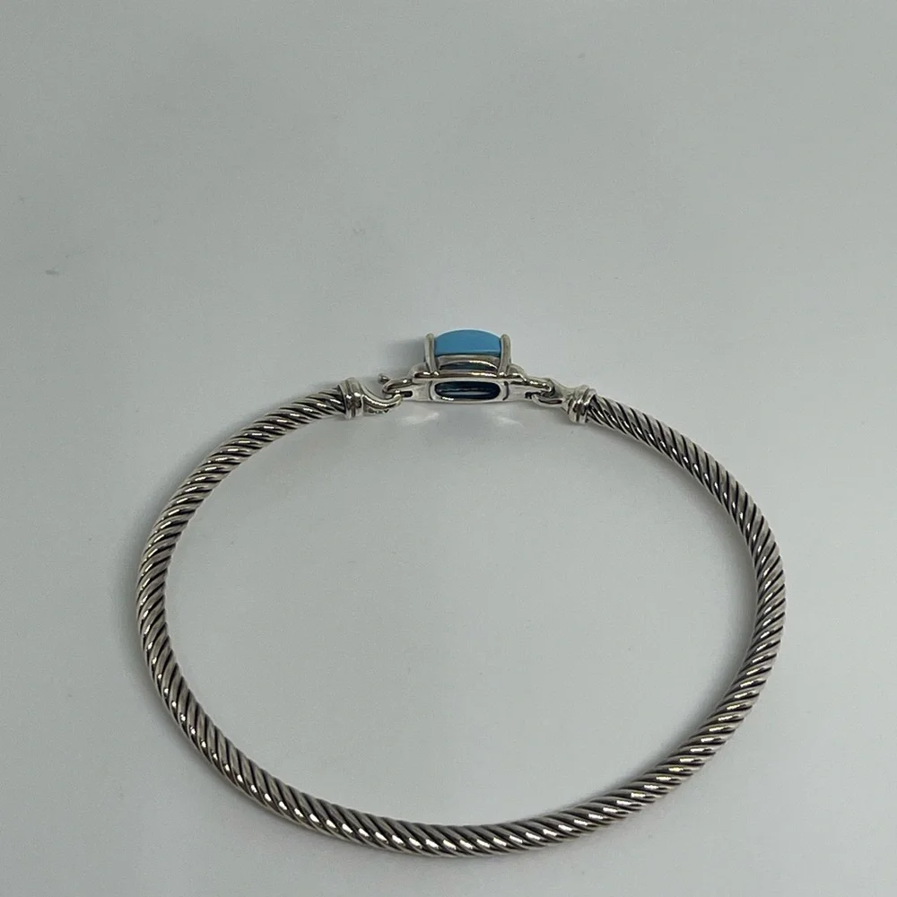 David Yurman Turquoise Petite Chatelaine Bracelet - Picture 6 of 11